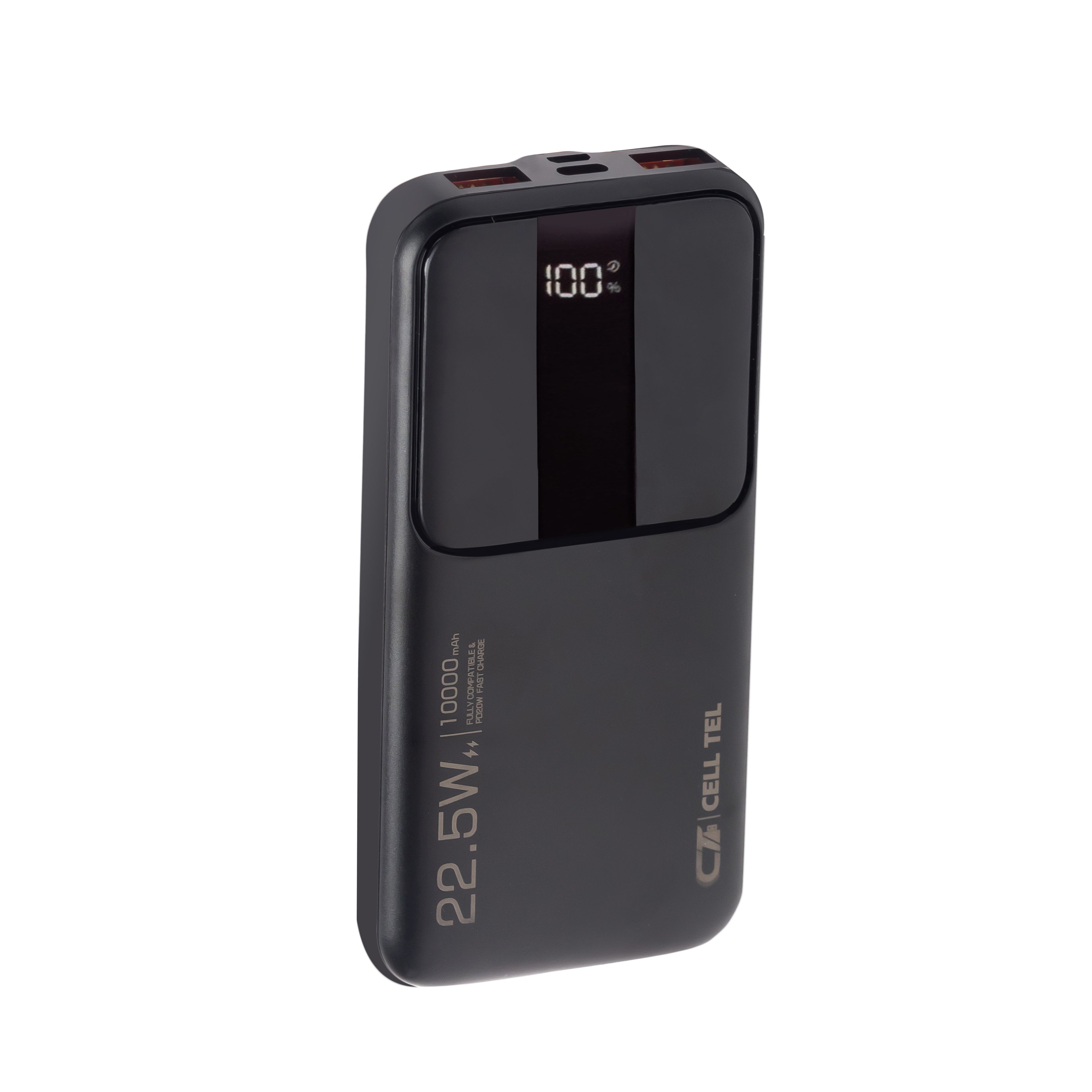 باور بانك سيل تل، Turbo 60، متوافق بالكامل مع مدخل Type C، 10000 مللي أمبير/ساعة - مع شاشة QC3.0 باور بانك سيل تل، Turbo 60، متوافق بالكامل مع مدخل Type C، 10000 مللي أمبير/ساعة - مع شاشة QC3.0